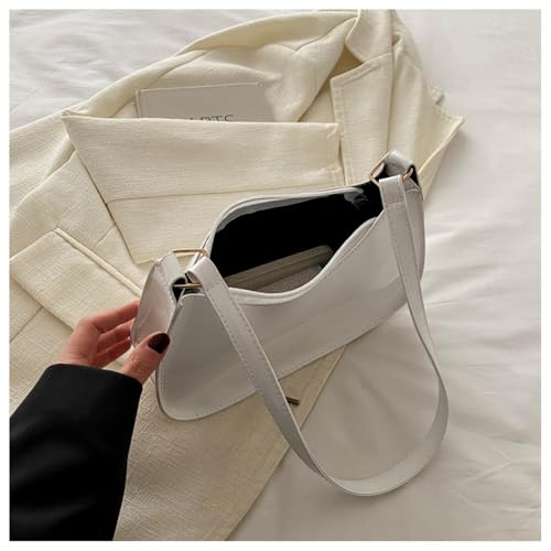 Image of Patent Leather Clutch Purse Shiny Evening Handbags for Women Armpit Shoulder Bag MINI Hobos