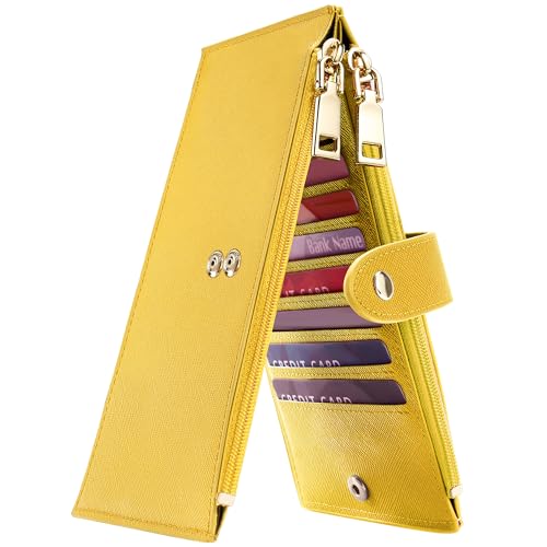 Image of Travelambo RFID Wallet Women Large Size Bifold Multi Card Wallet Case with Zipper Pocke Credit Card Holder for Women