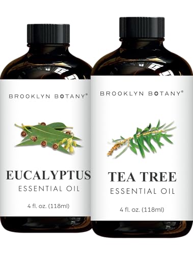 Aceites Esenciales Eucalipto y Árbol de Té 4 Fl Oz Pack 2