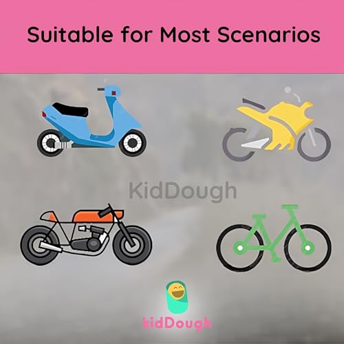 Image of KidDough Baby Safety Belt for Kids | Two Wheeler Bike /Scooty Belt for Kids Safety, Child Harness Safety Belt with Adjustable Baby Carrier for Toddlers & Baby (Cartoon Green)