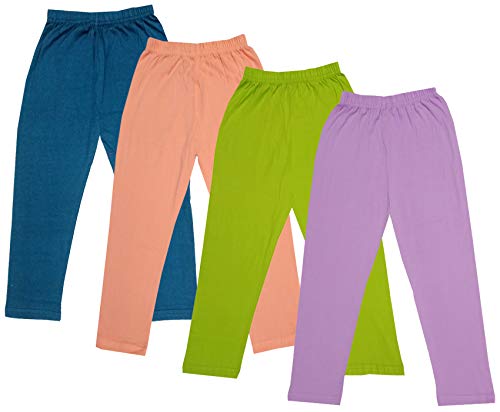 Image of indi weaves Girls Super Soft Cotton Solid Capri Pants Pack of 2