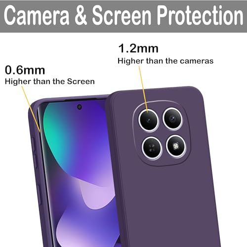 Image of amazon basics Back Cover for Redmi Note 15 5G | Ultra Slim Soft Rubberised Case | Matte Silicone Flexible Mobile Case | Camera Protection - Purple