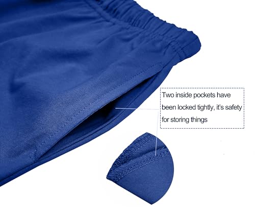 ALWAYSONE Kids Cotton Sweat Sport Shorts with Drawstring Soft Jersey Athletic Shorts for Boys and Girls 3-12 Years4