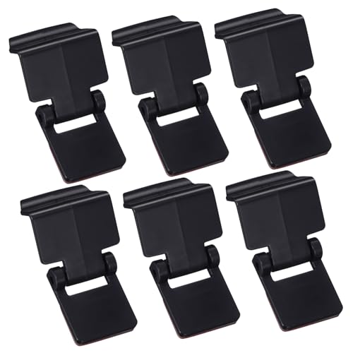 iplusmile 6個 シリンダーロック モルモットベッド トカゲ 爬虫類用スクリーンカバー スネークケージクリップ 亀のアクセサリー スネーク 水槽の付属品 動物 Black プラスチック