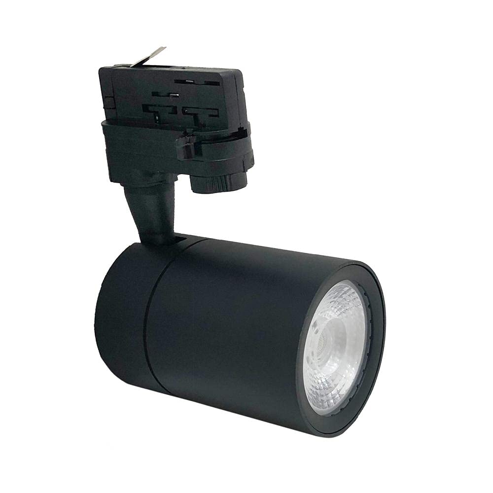 FB-21-30W C Faretto LED Nero a Binario 30W Trifase Faro Super Compatto COB IP20 3000K Luce Calda