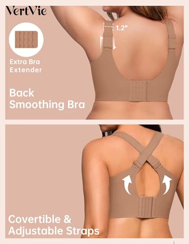 Image of Vertvie Jelly Bras for Women No Underwire Minimizer Support