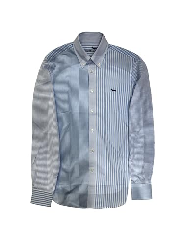 Harmont & Blaine Camisa de manga larga Plazzetta Regular Fit CRM008002356B, azul claro, M