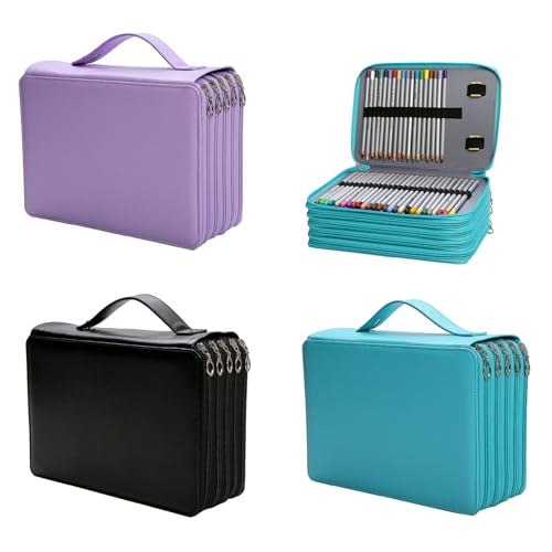 Trousse à crayons 252 compartiments zippée pour trier et protéger vos outils de dessin
