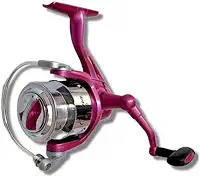 Maruri, Molinete Maruri Carina Pesca 1000 Rosa Drag:4kg 18lbs Arco em Alumínio Rec.4.7:1