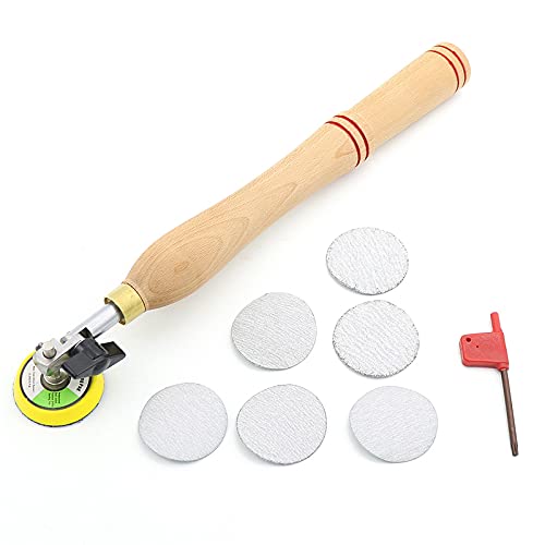 Wood Bowl Sander with Sanding Disc for Lathe Turning Tool Woodworking