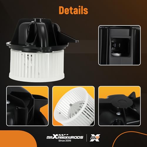 Image of maXpeedingrods HVAC Blower Motor Assembly with Fan Cage 700095 Fit for Jeep Grand Cherokee 1997-2001, for Jeep Wrangler 1997-2001# 4886150AA 3010234 PM6002 CH3126112