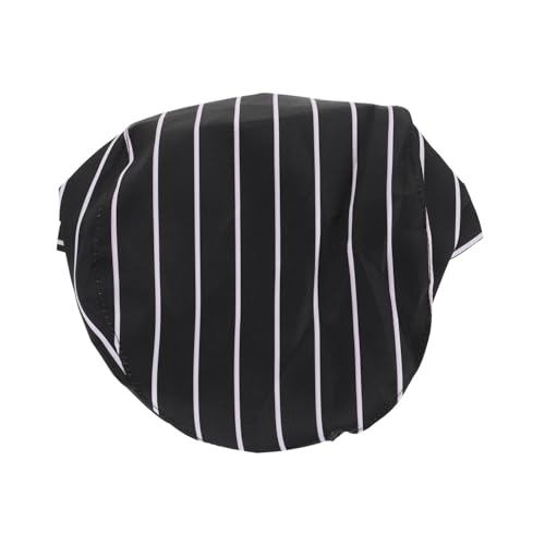SOLUSTRE Unisex Chef Hat for Restaurant Waiters Cooking Cap Lightweight Comfortable Prevents Hair for Chefs Catering Professionals Black
