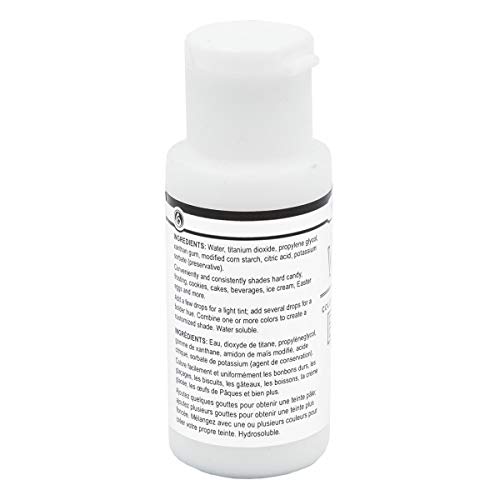 Lorann White Liquid Food Color, 1 Ounce Squeeze Bottle #TOP1