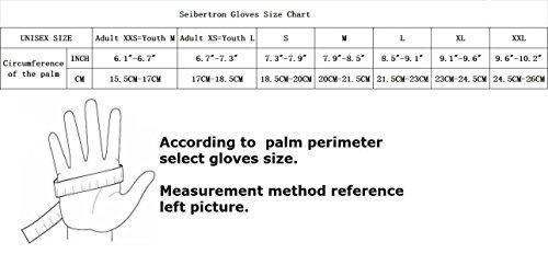 Seibertron Pro 3.0 Elite Ultra-Stick Sports Receiver Glove Football Gloves Youth And Adult (White, L) #TOP1