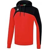 erima Herren Kapuzensweat Club 1900 2.0 Kapuzensweat, rot/schwarz, S, 1070731