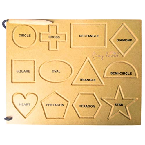 Image of JOYLAND Capital Numbers Hindi Varnmala Writing Practice Wooden Tracing Boards Educational Toys for Kids with Dummy Pencil | Letter Educational Slate | Learning Board for Baby (Set - 6)