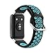 KINOEHOO Cinturino Compatibile con Huawei Watch Fit Cinturini di Ricambio in Silicone.(Anatra di acqua nera)