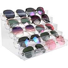 Sunglasses Organizer Countertop Stand, 5 Tier Sunglass Holder Display Rack, Nail Polish Organizer Acrylic Display Stand, Assembly Required