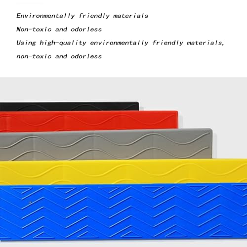 Threshold Ramp, rampa para umbral gris de 100 cm de largo, 20 cm de ancho y 9 cm de alto, hecha de plástico, ideal para sillas de ruedas y carros, superficie antideslizante miniatura 6
