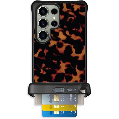Scooch for Samsung Galaxy S24 Ultra Wallet Case, Wingmate, Tortoise Shell