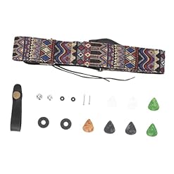 FAVOMOTO 1 Set Sangle De Guitare Ensemble Sangle De Guitare Électrique Basse Pick Classique Guitare Ukulélé Pick Polyester Sangles De Guitare Ukelele Picks Brodé Guitare Remplacement - Les Beatles, Paul McCartney, John Lennon, RIngo Starr, George Harrison