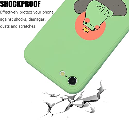 Suitca Compatible With Iphone Se 2020/7/8, Cute Frog On Skateboard Phone Case For 2020/7/8,Kawaii Cool Design Girls Women Kids Soft Slim Bumper Protective Cover, 4.7 In #TOP3