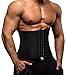 Gotoly Fascia Addominale da Uomo Cintura Dimagrante Perdita di Peso Fitness Neoprene Brucia Grassi Regolatore della Sudorazione Fascia di Sostegno Posteriore (Nero, L)