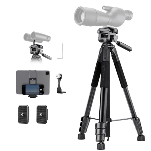 Image of K&F CONCEPT 68'' Compact Lightweight Camera Tripod for Binocular