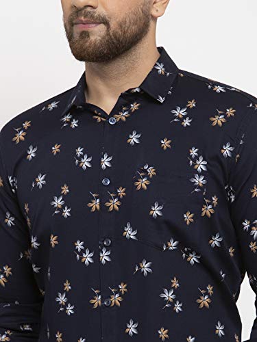 Image of Men's Cottonblend Printed Shirt White