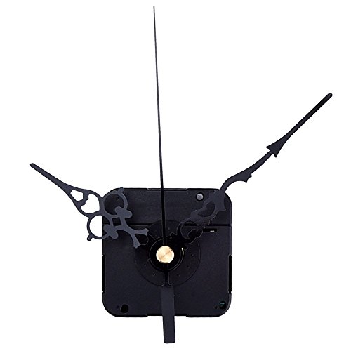 Mudder High Torque Clock Mechanism, 3/10 Inch Maximum Dial Thickness, 4/5 Inch Total Shaft Length (Black)