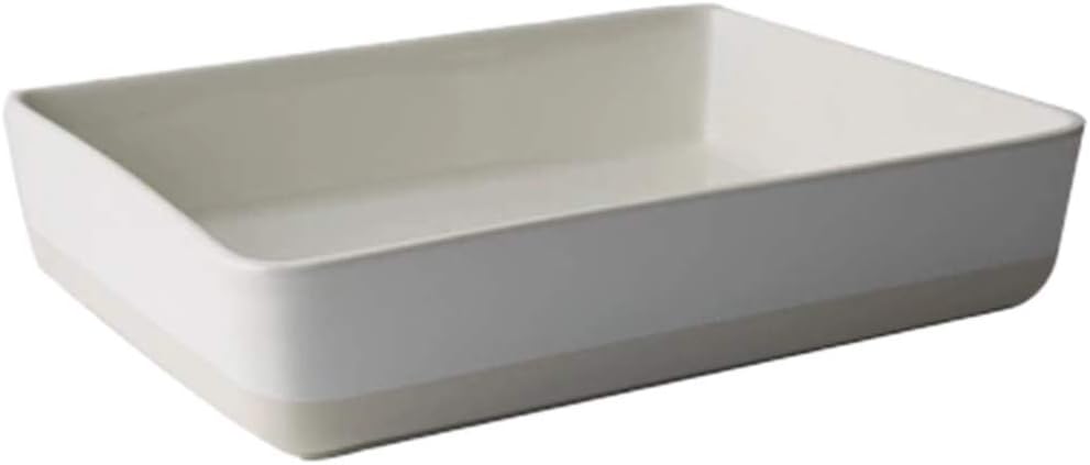 Baking Tableware-Ceramic Dessert/Appetizer Plates, Rectangular Salad Plates for Fruit, Cheese, Dessert, Lunch and More