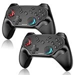 Wireless for Nintendo Switch Controller, for Switch 2/1 Lite/OLED/PC/Android/IOS, for Switch Controllers with, Dual Vibration, Screenshot Function, Bluetooth, Turbo Function 2 Pack