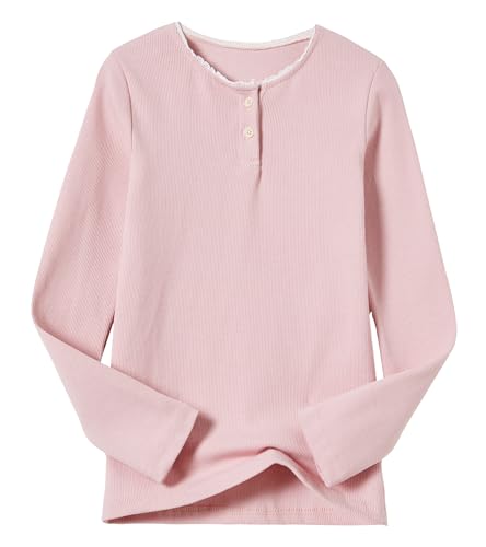 Beganly Mädchen Langarm T Shirt Baumwolle Rippstrick Tee...