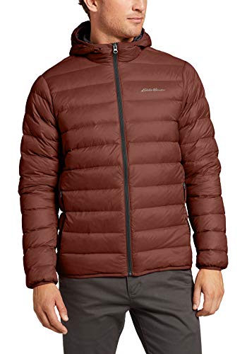 Preisvergleich Produktbild Eddie Bauer Herren Cirruslite Daunenjacke mit Kapuze, Gr. S, Dunkles Zobelbraun