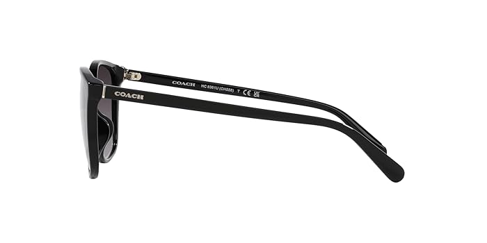 Amazon.com: Coach HC8361U Universal Fit Sunglasses, Black