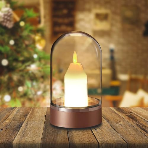 Image of Rechargeable Cordless Table Lamp Desk Light with Touch Sensor, Fully Stepless Dimmable, Led Flameless Candles, Night Light, Girl Gift for Bedroom Bedside Living Room Dining Dorm Desk Decorations
