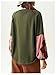 BEAUDRM Women's Oversized Sweatshirt Boho Tops Patchwork Crewneck Sweatshirt Floral Long Sleeve Pullover Tops Green Medium
