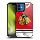 Head Case Designs Officially Licensed NHL Jersey Chicago Blackhawks Gel Armor Case [Military Grade Drop Protection] Compatible with Apple iPhone 12 / iPhone 12 Pro