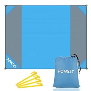 Ponsey Picknickdecke 200 x 200 cm Blau