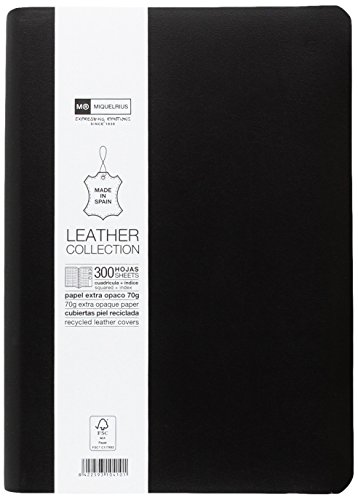 Miquelrius: Cuaderno flexible en piel  tamaño 4 �  Con índice alfabético  300 hojas
