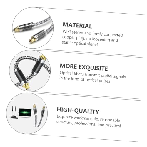Cable óptico de audio flexible de fibra contra ruidos e interferencias en el sonido 7