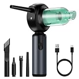 Secador de Pelo y Aspirador doméstico de Mano con Motor sin escobillas con Motor de aspiración por Radio Multifuncional Integrado Velocidad de Aire...
