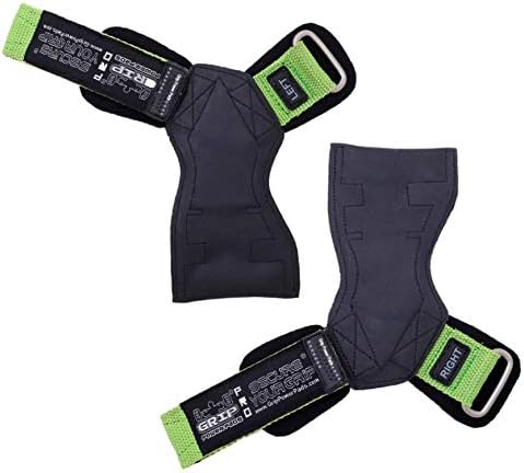 Miniatura 4 de Lifting Grips PRO - Guantes de peso resistentes, correas de gimnasia alternativas a los ganchos de potencia, peso muerto, ajustable, de neopreno,