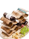 Dreiklang   be smart Casier à vin en Bois pour 12 Bouteilles | Stable et autoportant, Design Moderne et décoratif | Compact, Gain de Place, étroit, 3 Niveaux (41,5 × 22,5 × 15,5 cm)