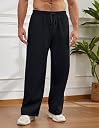 Men’s Track Pants Regular Fit | Lightweight Stretchable Joggers with Side Pockets | Breathable Gym, Running, Workout & Casual Wear Lower for Men (in, Alpha, 2XL, Regular, Black) gallery image