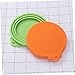 BESPORTBLE 2pcs Food-Grade Silicone Pet Food Storage Can Lids for Dog and Cat Cans Covers Orange and Green Keeps Fresh and Prevents