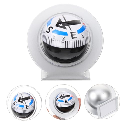 Brújula en bola para tablero de vehículos, ABS miniatura 3