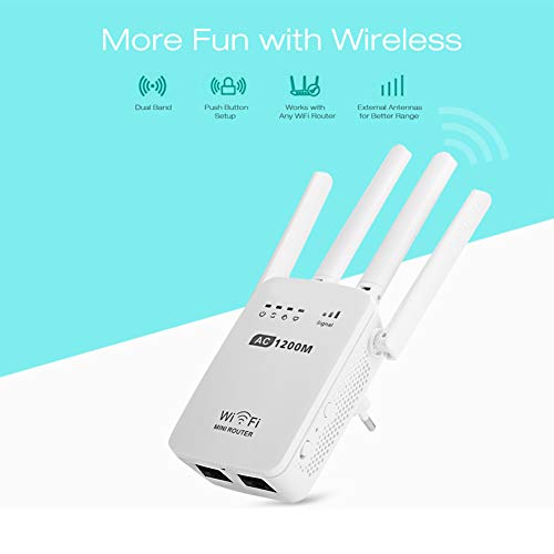 1200 WiFi Repeater/Router/Access Point Wireless Wi-Fi Range Extender WLAN-Signalverstärker mit externen Antennen Hot