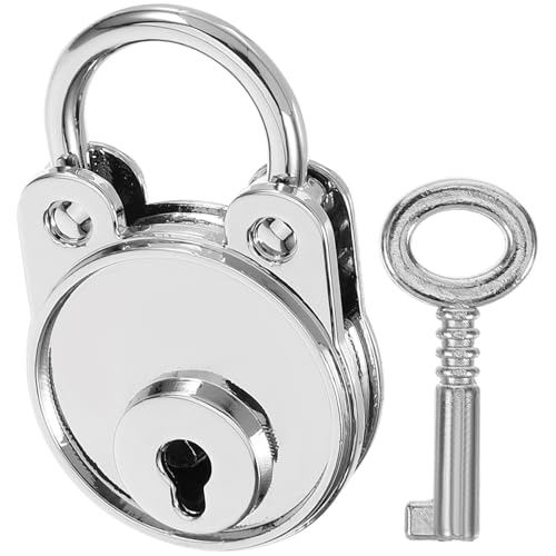 DOITOOL 錆びにくい錠前 小型かわいい熊形状錠 レディース用鍵付きメタル南京錠 バッグや日記帳の装飾用実用ロック