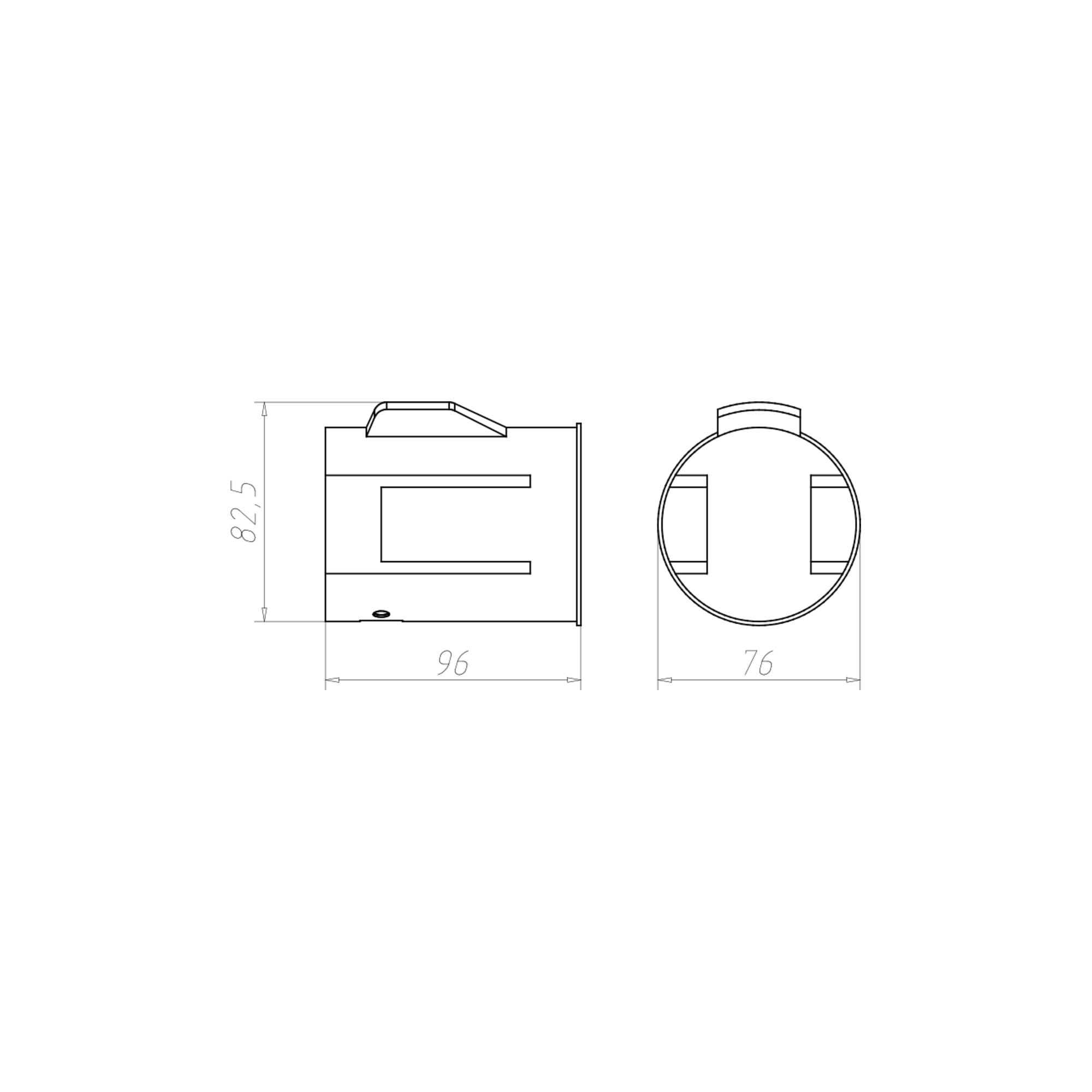 Kaiser obudowa do zabudowy ThermoX-LED D 74 x 95 mm 9320-11